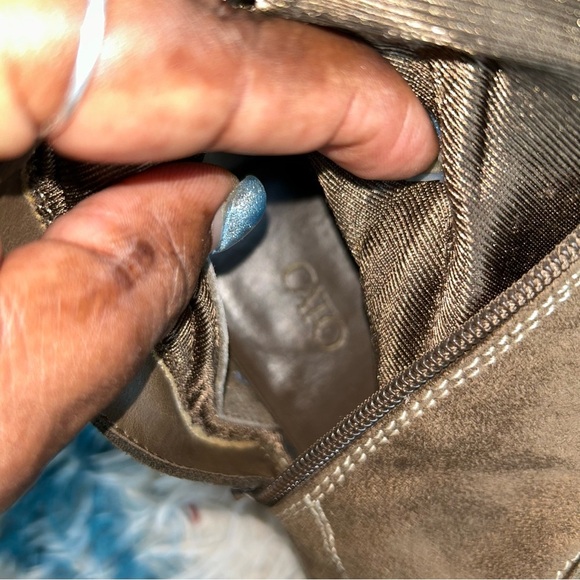 Cato Brown Heeled Boots with Buckle Detail - Picture 4 of 4